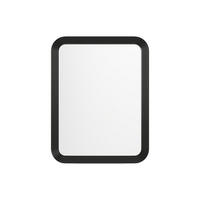 BOGENFÖRMIGER rechteckiger Spiegel - Paulownia-Holz - 85 x 110 cm - Schwarz - JIMIA - Schwarz, Holz (85/110/4cm) - Vente-Unique