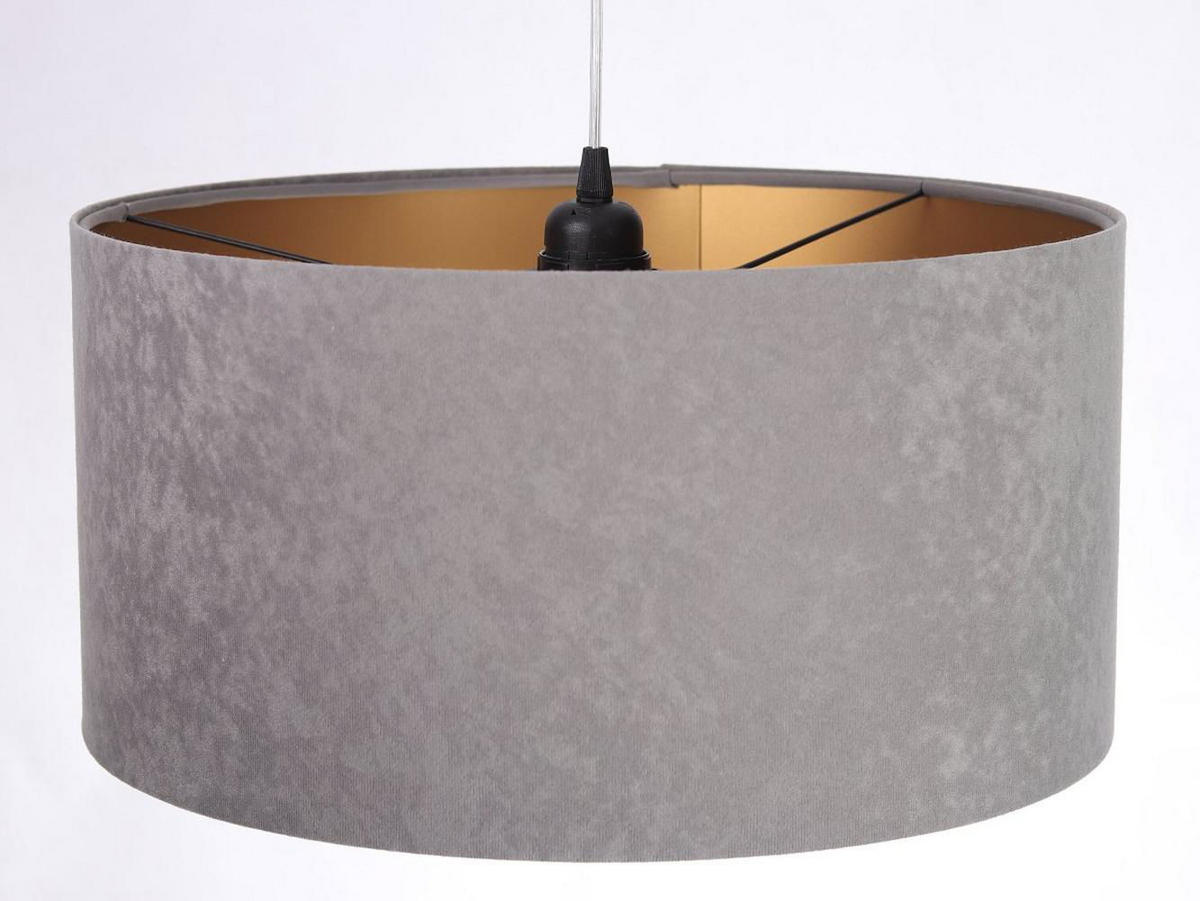 HÄNGELEUCHTE Grau 40/20 cm - Goldfarben/Grau, Kunststoff (40/0.6/20cm) - ONZENO
