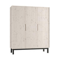 SKŘÍŇ 3DVEŘOVÁ Country Bělené dřevo - bílá, dřevo (148.2/180/53.2cm) - Petits-meubles