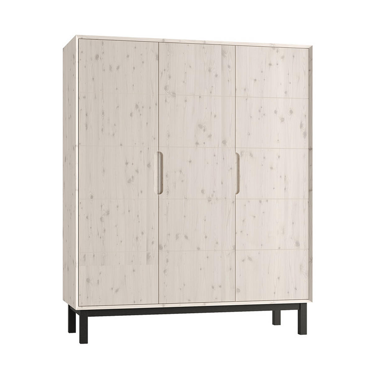 SKŘÍŇ 3DVEŘOVÁ Country Bělené dřevo - bílá, dřevo (148.2/180/53.2cm) - Petits-meubles