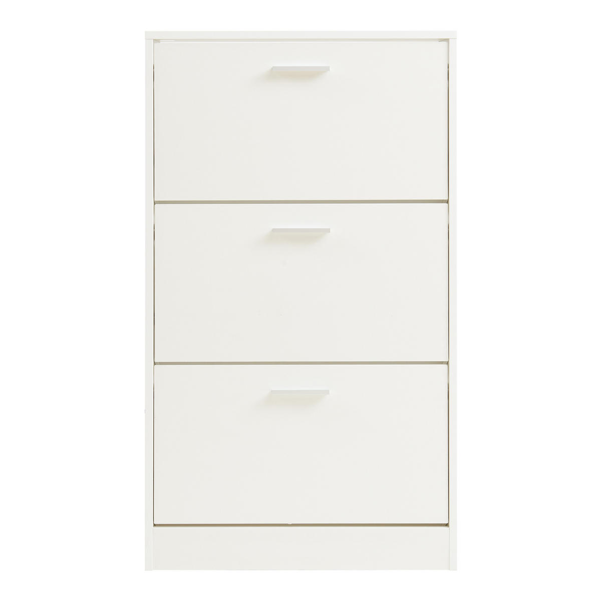 SCHUHSCHRANK Sykkylven - Weiß, Holzwerkstoff (60/103/24cm) - [en.casa]