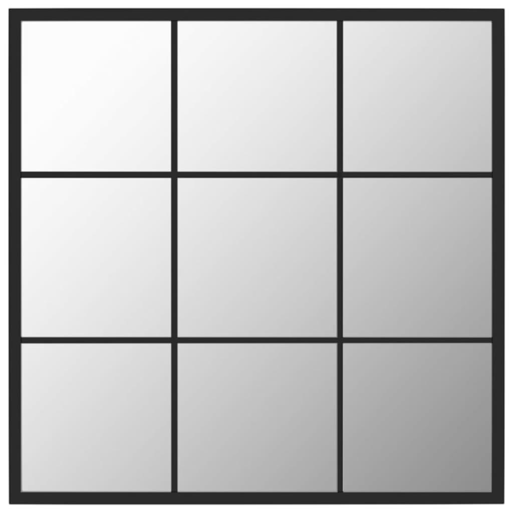WANDSPIEGEL Schwarz 60x60 cm Metall - Schwarz, Metall (60/1/60cm) - furnicato