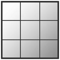 WANDSPIEGEL Schwarz 60x60 cm Metall - Schwarz, Metall (60/1/60cm) - furnicato