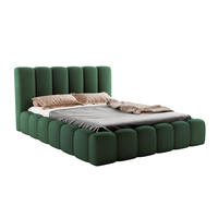 POLSTERBETT VELORA 140x200 GRÜN - Grün, Textil - Luxkor24