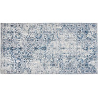 TEPPICH Vintage Design Amara,rutschfeste Unterseite,blau - Blau, Kunststoff (120/170cm) - tectake