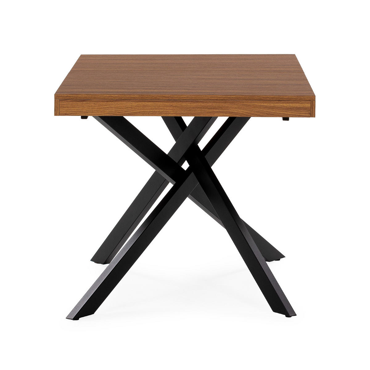 MASA DE MASA Palermo aspect de nuc comun, 140-180 cm - culoare nucă, compozit lemnos (80/140/75cm) - VS Venta-stock