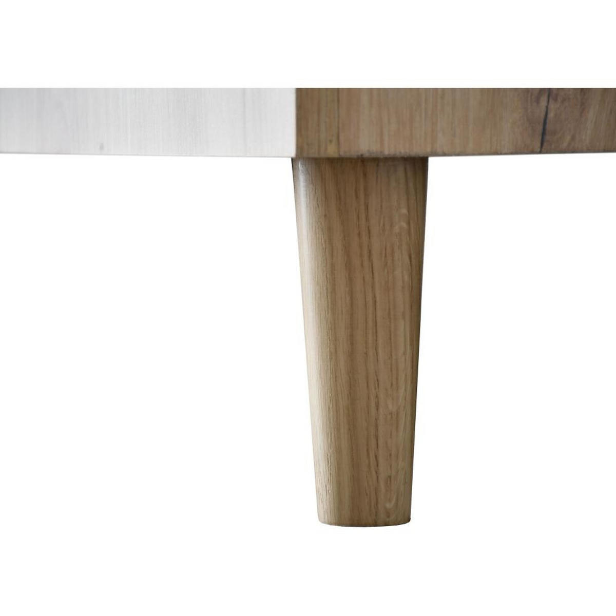 POLSTERBETT Stella 166/211/108 weiß/beige - Beige/Weiß, Holzwerkstoff/Textil (160/200cm) - Beautysofa