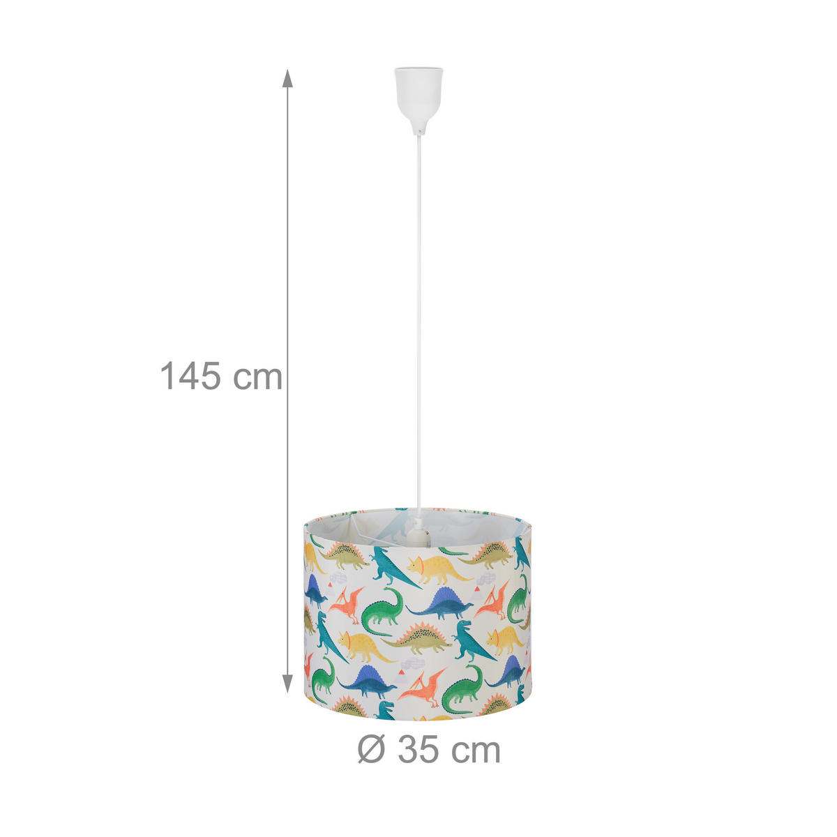 HÄNGELAMPE - Multicolor, Kunststoff (35/35/145cm) - Relaxdays