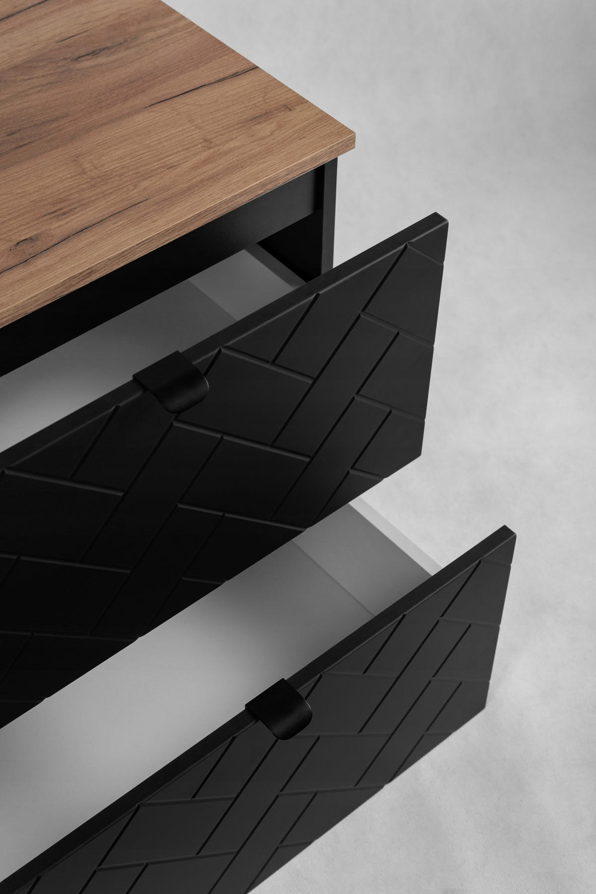 WASCHBECKUNTERSCHRANK TREND Schwarz Matt 80/46/60 cm - Schwarz, Holzwerkstoff (80/60/46cm) - Rodan