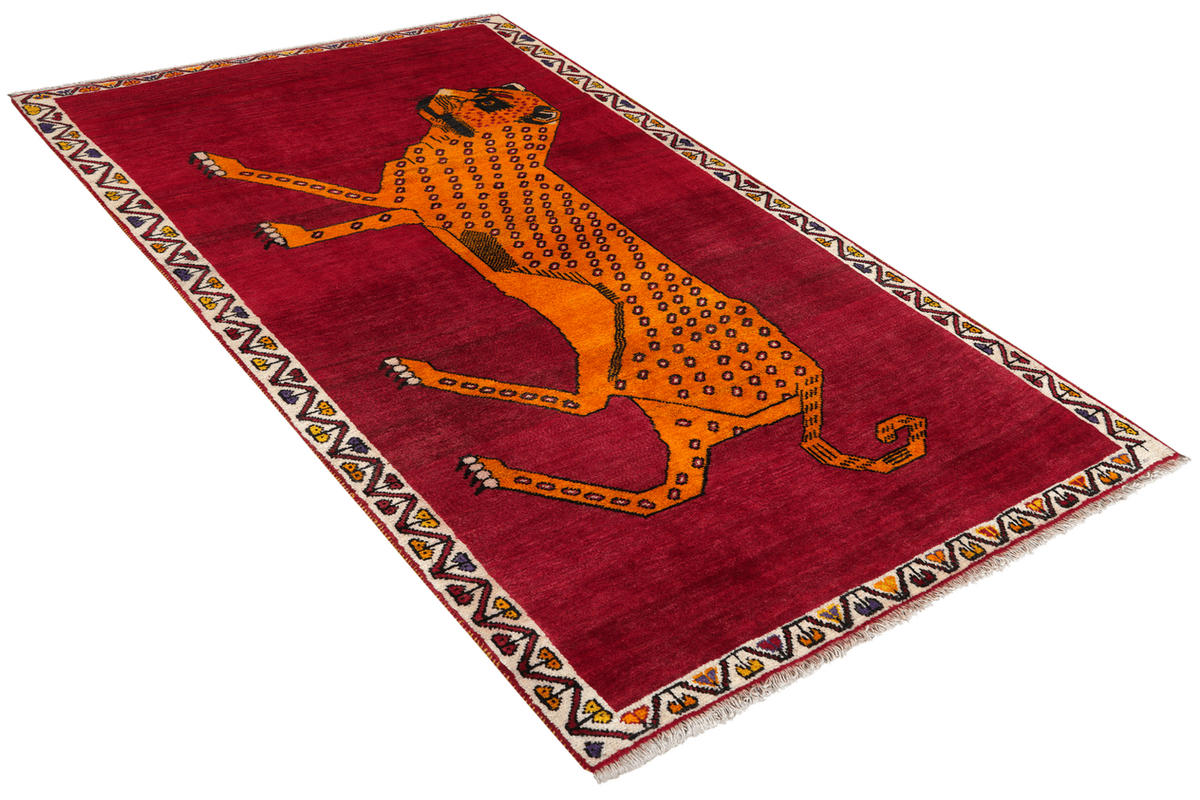 ORIENTTEPPICH handgeknüpft Gashgai Rot 185/109 cm Schurwolle - Rot, Textil (109/185cm) - Looma