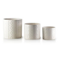 BLUMENTÖPFEN Neva Weiß 21/21/19 cm Keramik - Weiß, Keramik (21/19cm) - Mondex