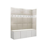 GARDEROBEN-SET Orion II - Beige/Weiß, Holzwerkstoff/Kunststoff (168/186/46cm) - MIRJAN24