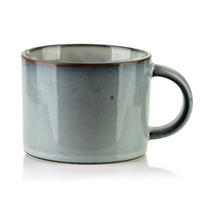 KUBEK BASIC NATURE, keramika - modrá, keramika (0.35L) - Mondex