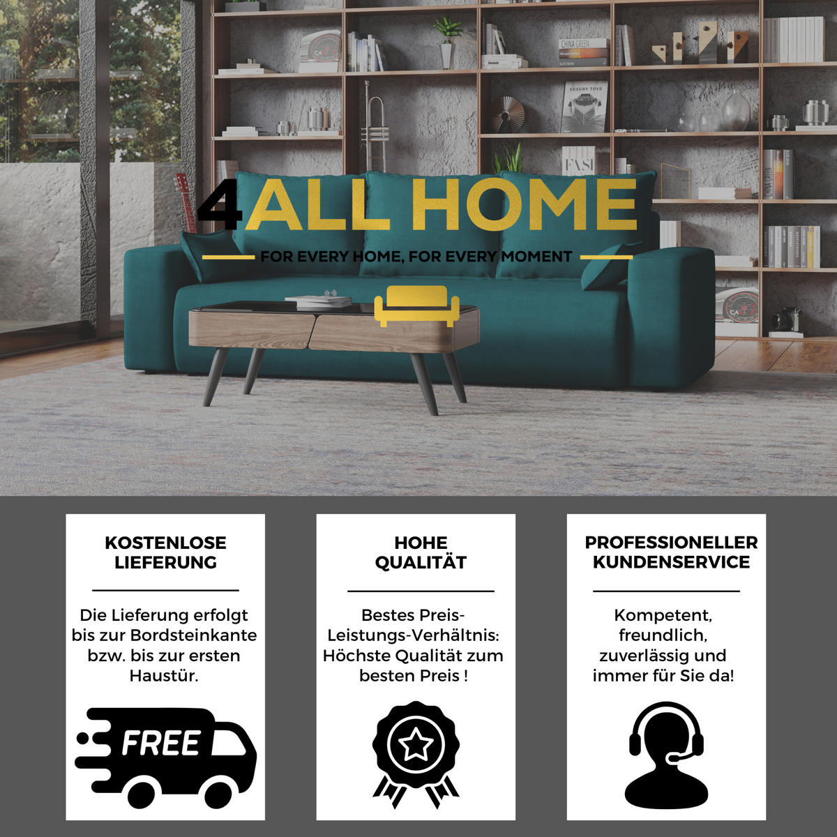 SOFA Bubi mit Bettkasten und Schlaffunktion, Velourstoff - Türkis, Holzwerkstoff (242/85/95cm)