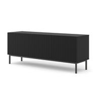 TV LOWBOARD Schwarz, Schwarz, Schwarz 150/58/42 - Schwarz, Holzwerkstoff (150/58/42cm) - RAUMHIRSCH FURNITURE