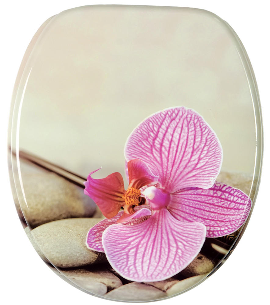 WC-SITZ mit Absenkautomatik Wellness - Violett, Holzwerkstoff (38/6/47cm) - Sanilo