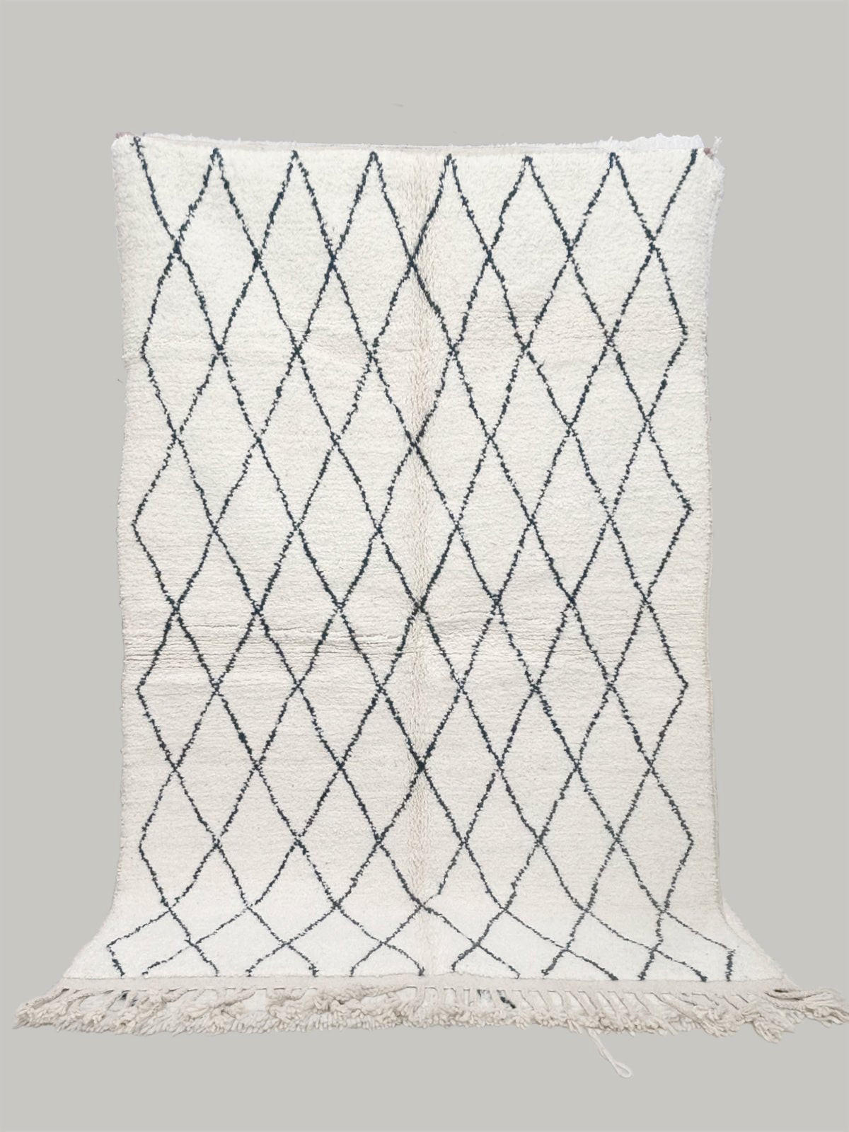 BERBERTEPPICH aus Marokko aus reiner Wolle 150x 250 cm - Beige, Naturmaterialien (150/250cm) - AFK Living