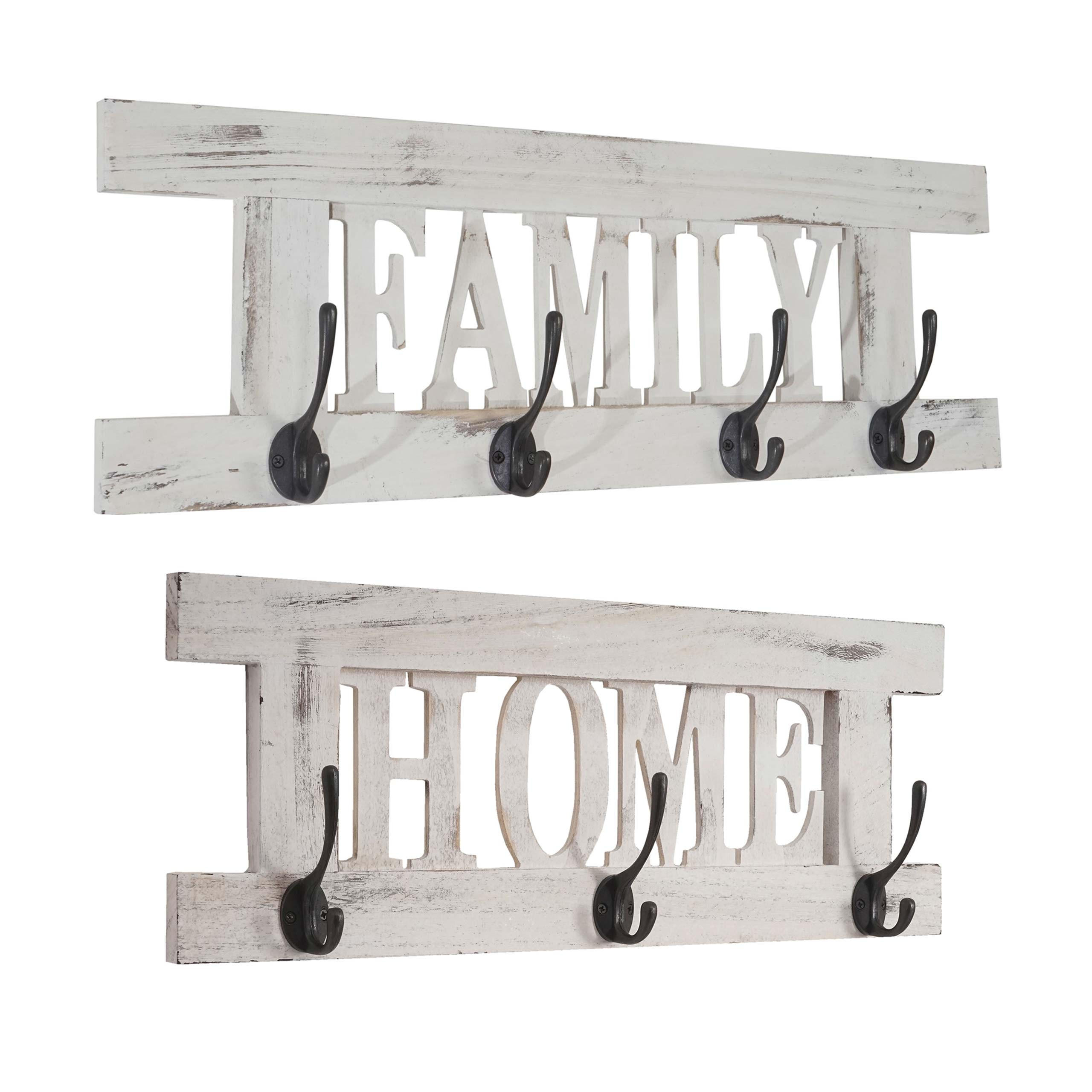 WANDGARDEROBE SHABBY Reinweiß - Weiß, Holz (60/21/7cm) - Jamb