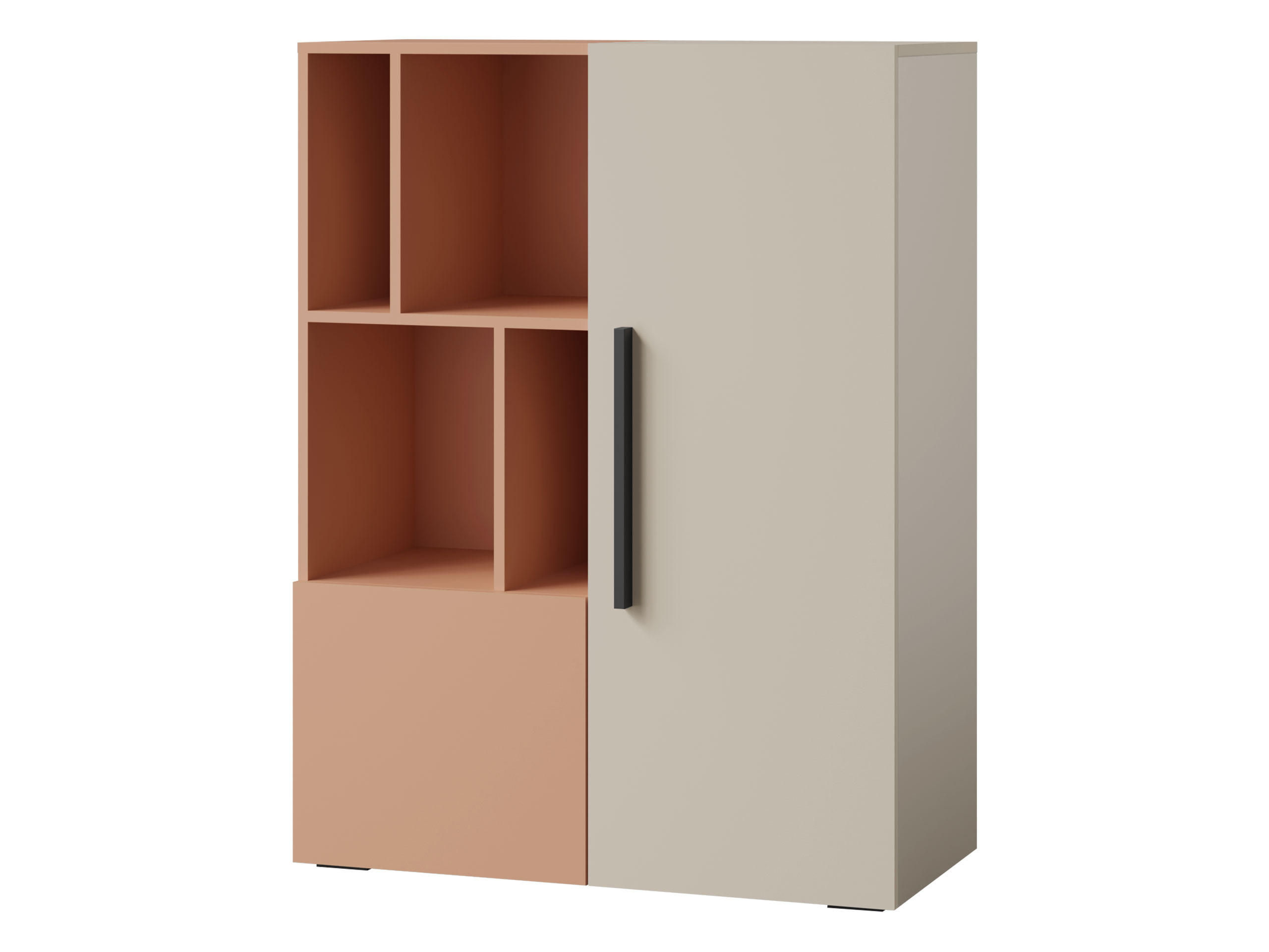REGAL Lorin 2D LO06 - Kaschmir/Rosa, Holzwerkstoff (91/118/40cm) - MIRJAN24