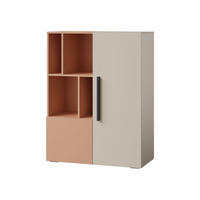 REGAL Lorin 2D LO06 - Kaschmir/Rosa, Holzwerkstoff (91/118/40cm) - MIRJAN24