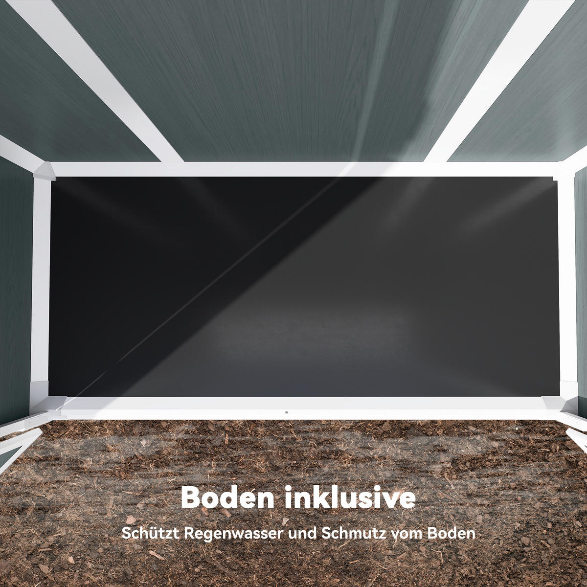 GERÄTESCHUPPEN Kunststoff Aluminium Grau - Grau, Kunststoff (68.5/170/134cm) - Outsunny