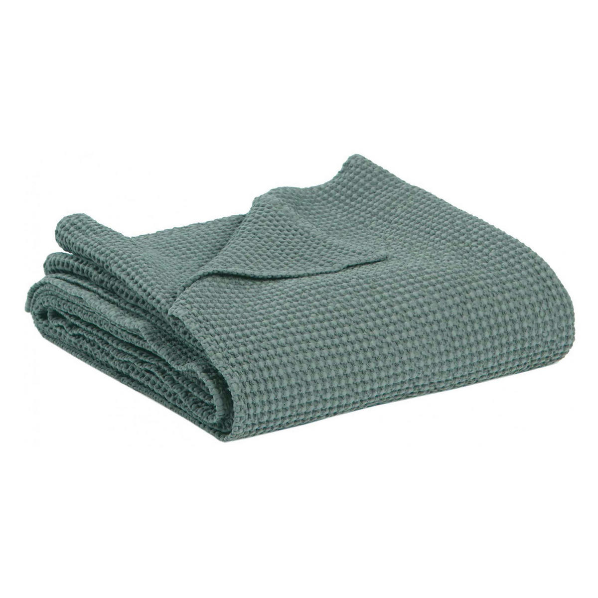 BETTÜBERWURF Maia graugrün 280 x 260 cm - Grün, Textil (280/260cm) - Vivaraise