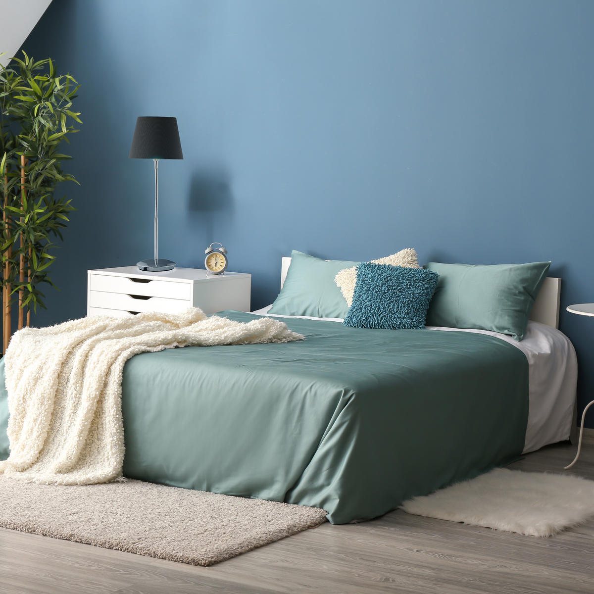 TISCHLAMPE - Multicolor, Textil/Metall (17/17/47cm) - Relaxdays