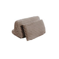 RÜCKENKISSEN WIOLO SOFT Taupe Cord - Taupe, Textil (83/46cm) - KAWOLA