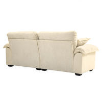 SCHLAFSOFA mit Kissen stabil Beige 89x214x93 cm Textil - Beige, Textil (89/93/214cm) - SONNENH