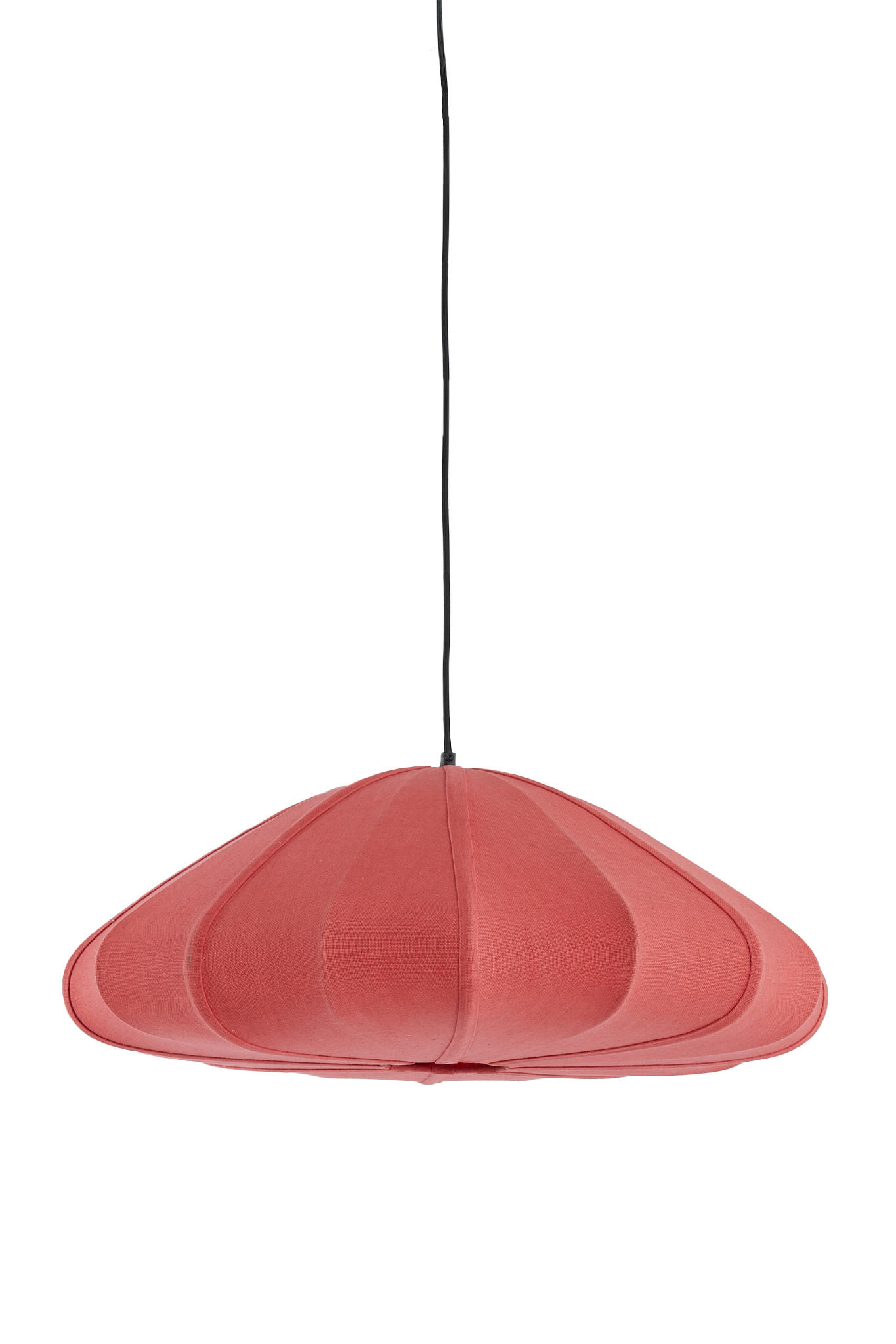 HÄNGELAMPE Cesano Rosa Ø64/25 cm - Pink, Textil (64/64/25cm) - Light & Living