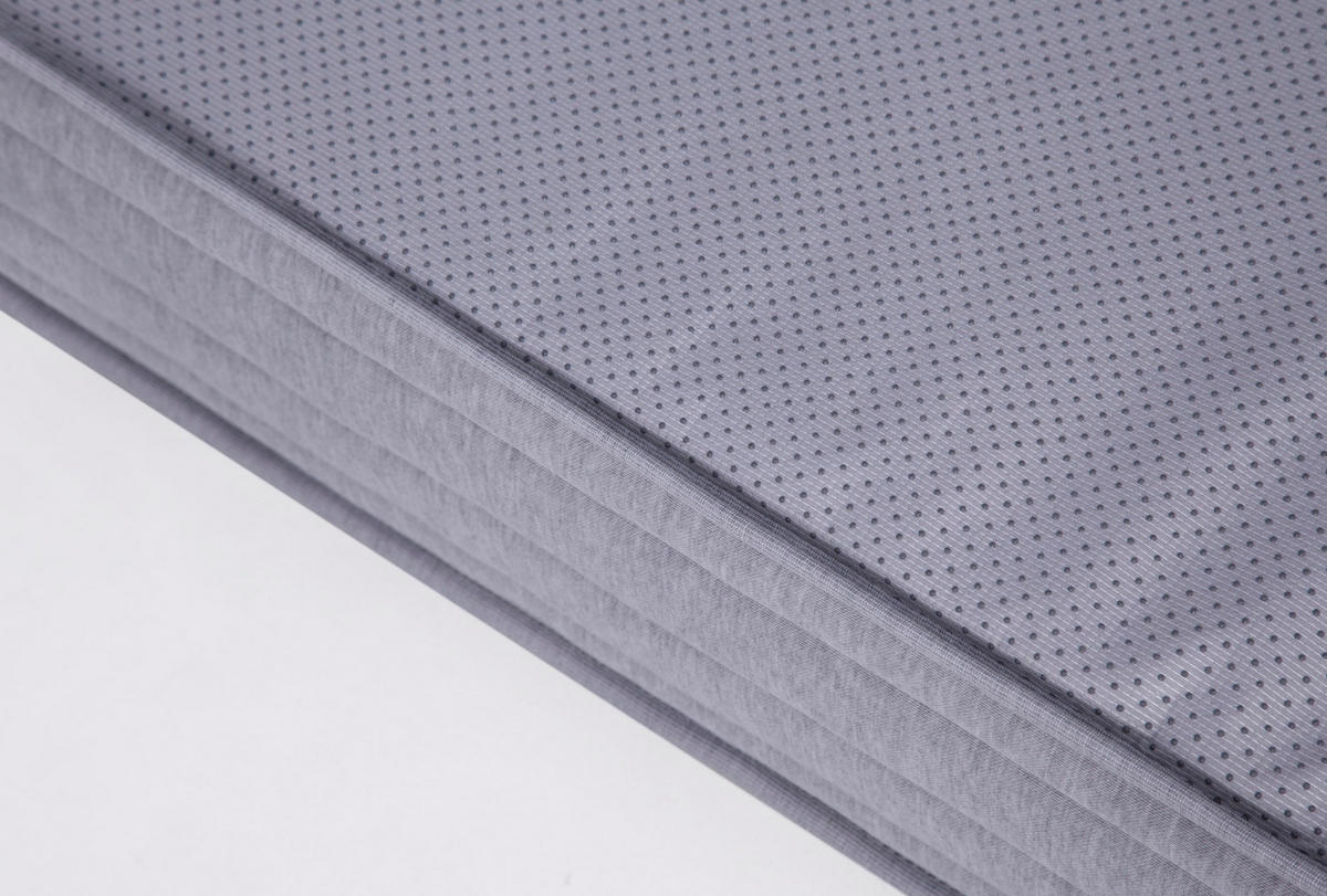 MATRATZE 90 x 200 cm aus Stoff und Metall mit ergonomischem Design, Weiß - Weiß, Textil (90/200cm) - OKMYHOME