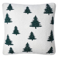 KISSEN Trees - Dunkelgrün, Textil (50/50cm) - BUTLERS
