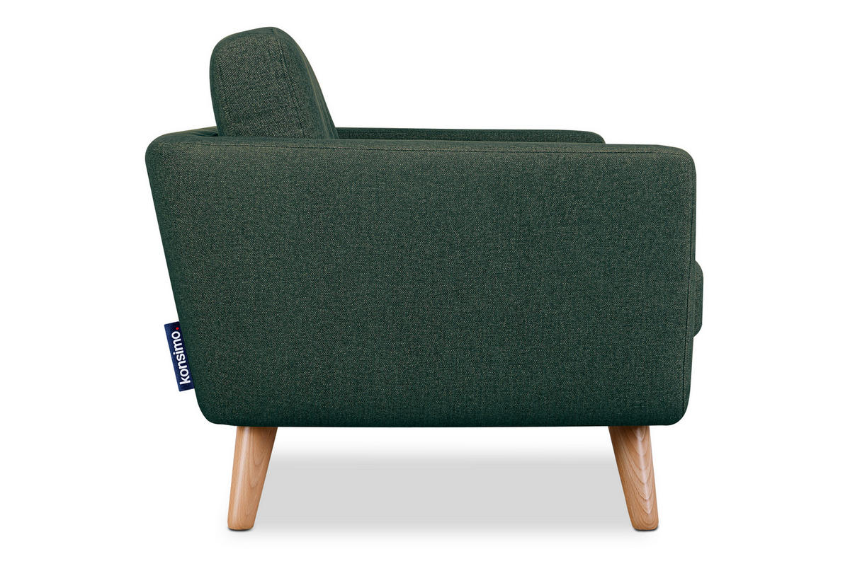 2-SITZER-SOFA TAGIO II mit Armlehnen, Marineblau - Blau, Textil (88/80/153cm) - KONSIMO®