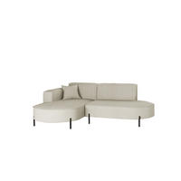 ECKSOFA Valencia Xs - Beige, Holzwerkstoff/Textil (236/165cm) - Fun Möbel