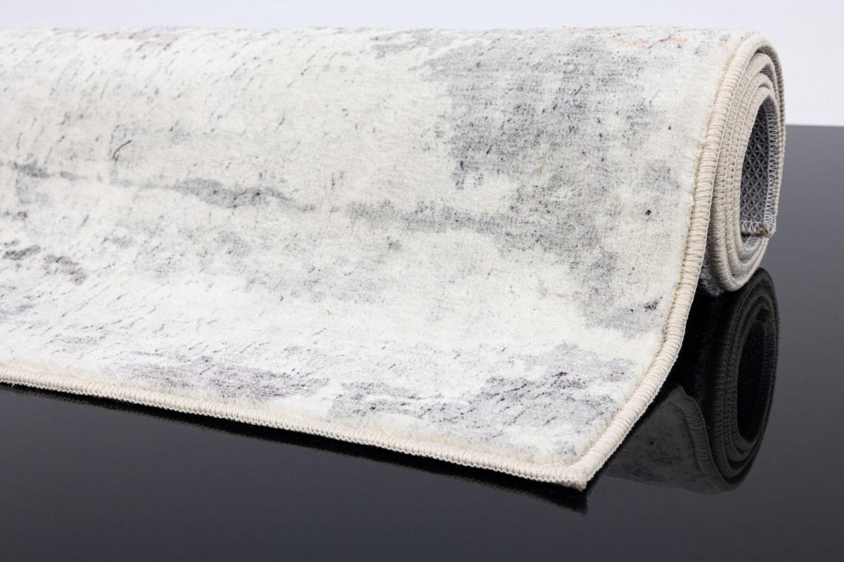 BADTEPPICH Ariella Grau 60x100 cm - Rosa, Textil (60/100cm) - Gino Falcone