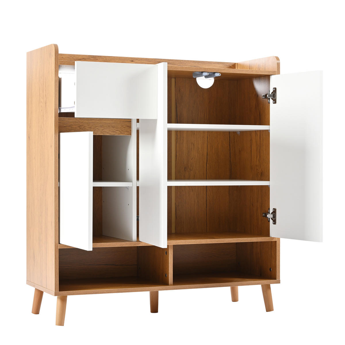 KOMMODE Sideboard minimalistisch Organizer 90x35x99cm - Multicolor, Holzwerkstoff (35/99/90cm) - FLIEKS