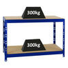 WERKBANK Tiger 300 kg pro Fachboden 90x140x60 cm Blau - Blau, Metall (140/90/60cm) - PROREGAL