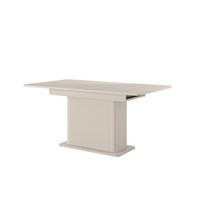 ESSTISCH Flore Beige ausziehbar 160-200 cm - Riffel-Optik - Beige, Holz/Holzwerkstoff (90/200/75cm) - Ravio