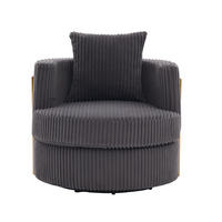SESSEL DE-33906 360° drehbar mit Stauraum Grau - Grau, Metall (76/78/79cm) - ComfortXL