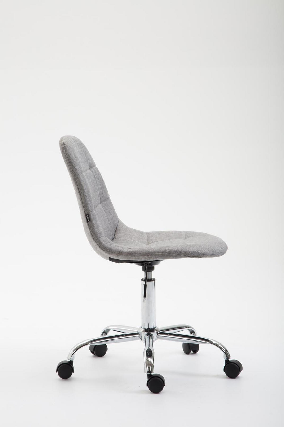BÜROSTUHL Rhein, Stoff Grau - Grau, Textil/Metall (47/89/56cm) - TPFLiving