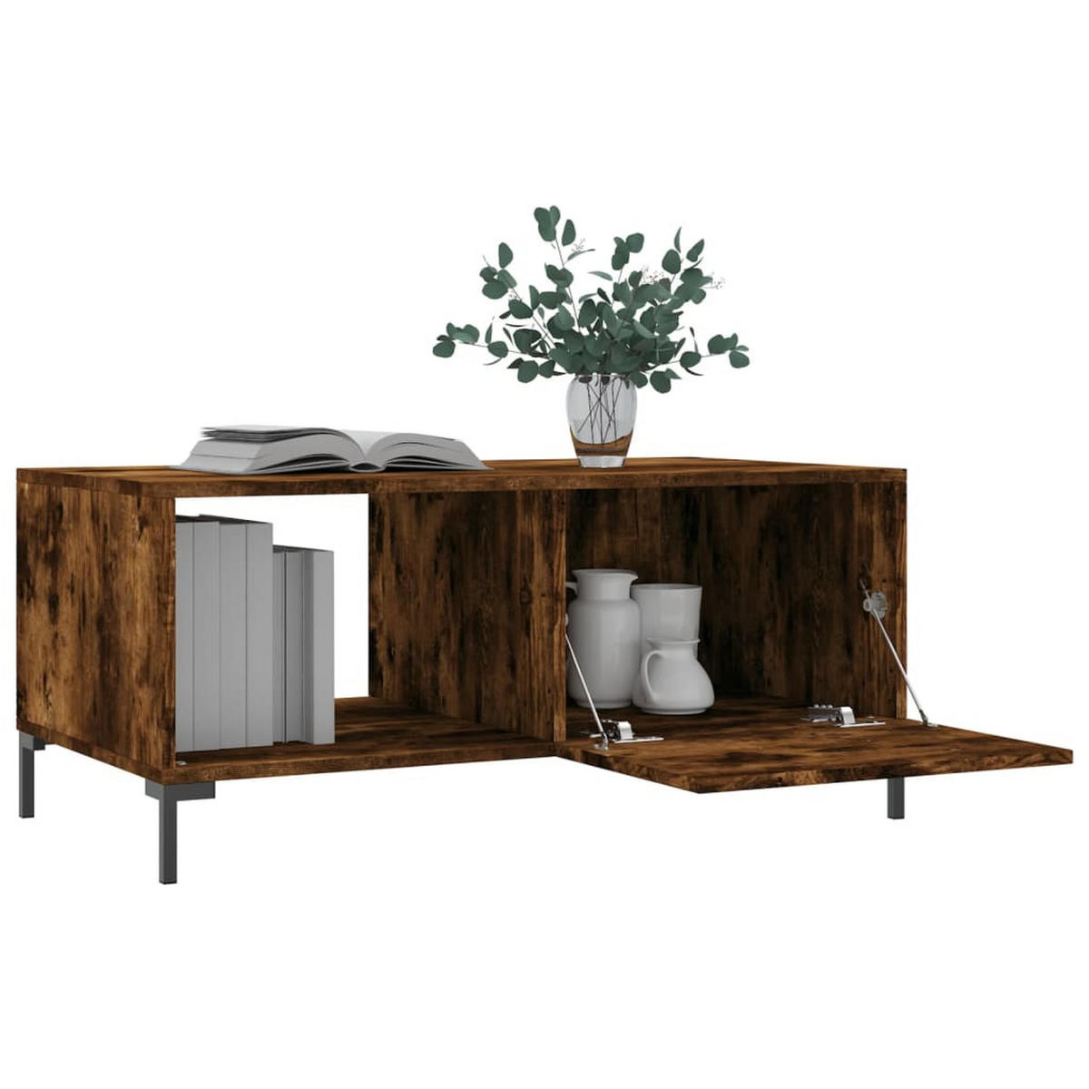 COUCHTISCH Räuchereiche 90x50x40 cm Holzwerkstoff - Braun, Holzwerkstoff (90/50/40cm) - furnicato