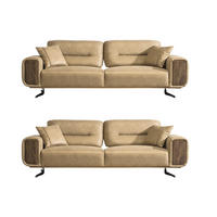 SITZGARNITUR Royal, Braun Stellvariante 3+2 - Braun, Leder (240/100/90cm) - Villa Möbel