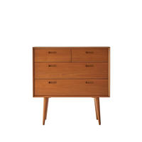 KOMMODE Magda 50's Natur aus Mahagoni - Naturfarben, Holz (92/94/45cm) - Tikamoon