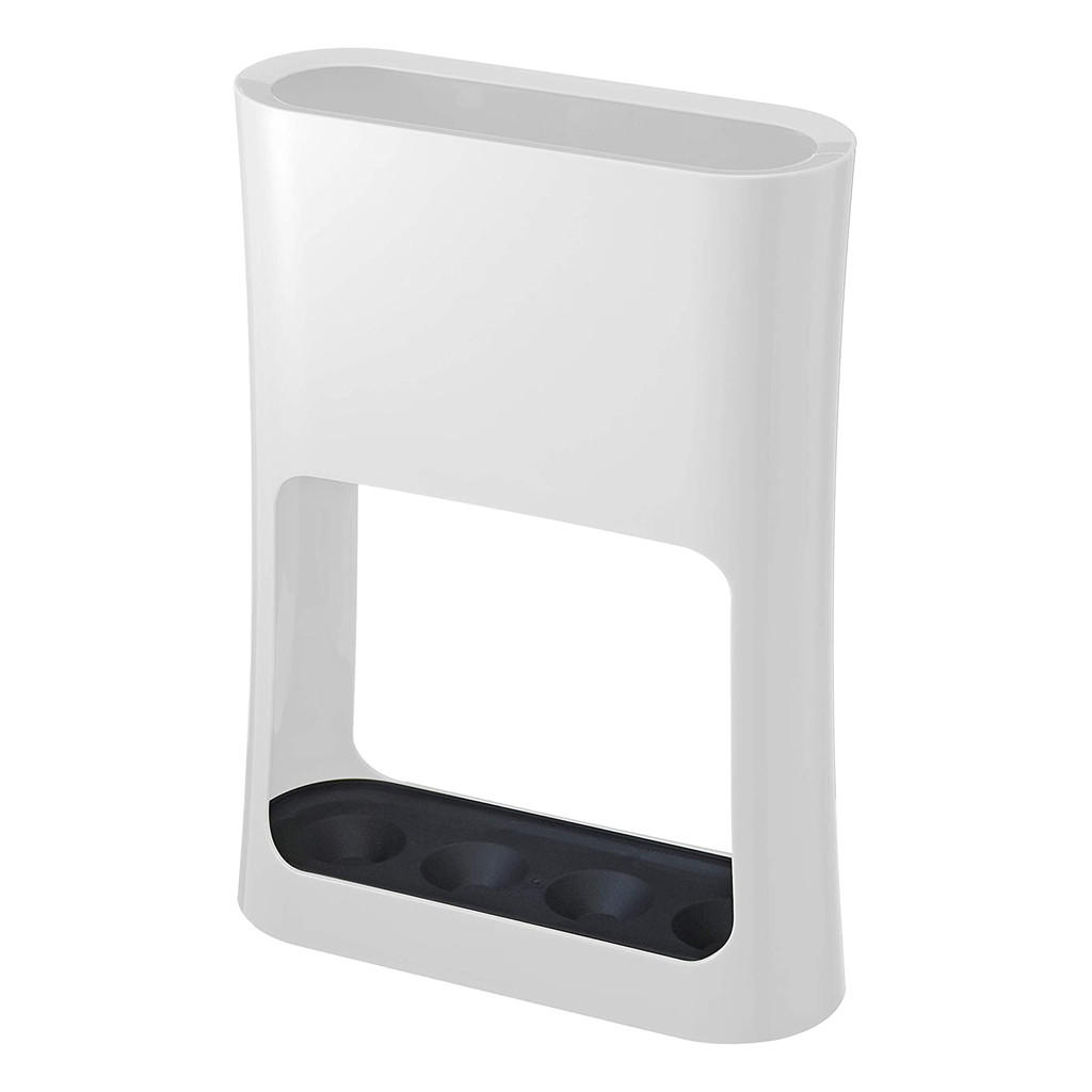 SCHIRMSTÄNDER Ovaler 6979 Weiß Plastik 28/20.8/7.6 cm - Weiß, Kunststoff (20.8/28/7.6cm) - Yamazaki