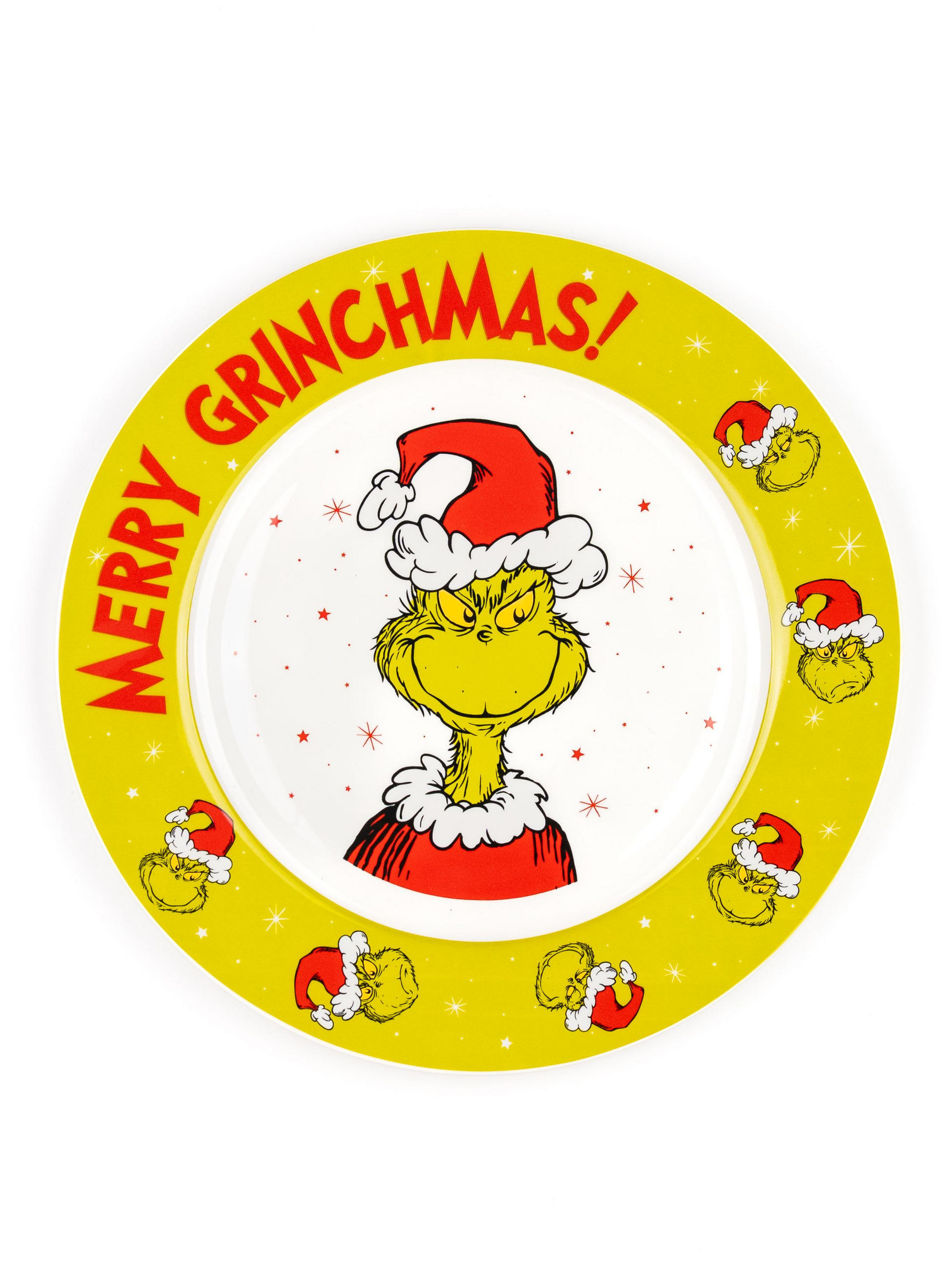PLATZTELLER The Grinch Merry Grinchmas Grün 26,5 cm - Grün, Keramik (26.5cm) - United Labels