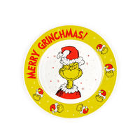 PLATZTELLER The Grinch Merry Grinchmas Grün 26,5 cm - Grün, Keramik (26.5cm) - United Labels
