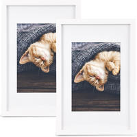 BILDERRAHMEN Galeria 13x18cm Weiß (2tlg) - Weiß, Holzwerkstoff (25/2/37cm) - BoMoe