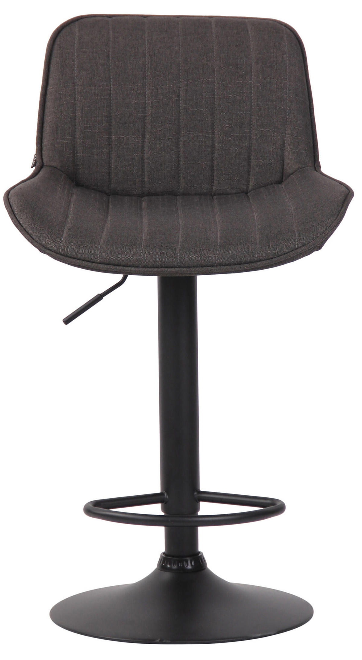BARHOCKER Lento, Gestell schwarz, Stoff Dunkelgrau - Dunkelgrau/Schwarz, Textil/Metall (50/100/50cm) - TPFLiving