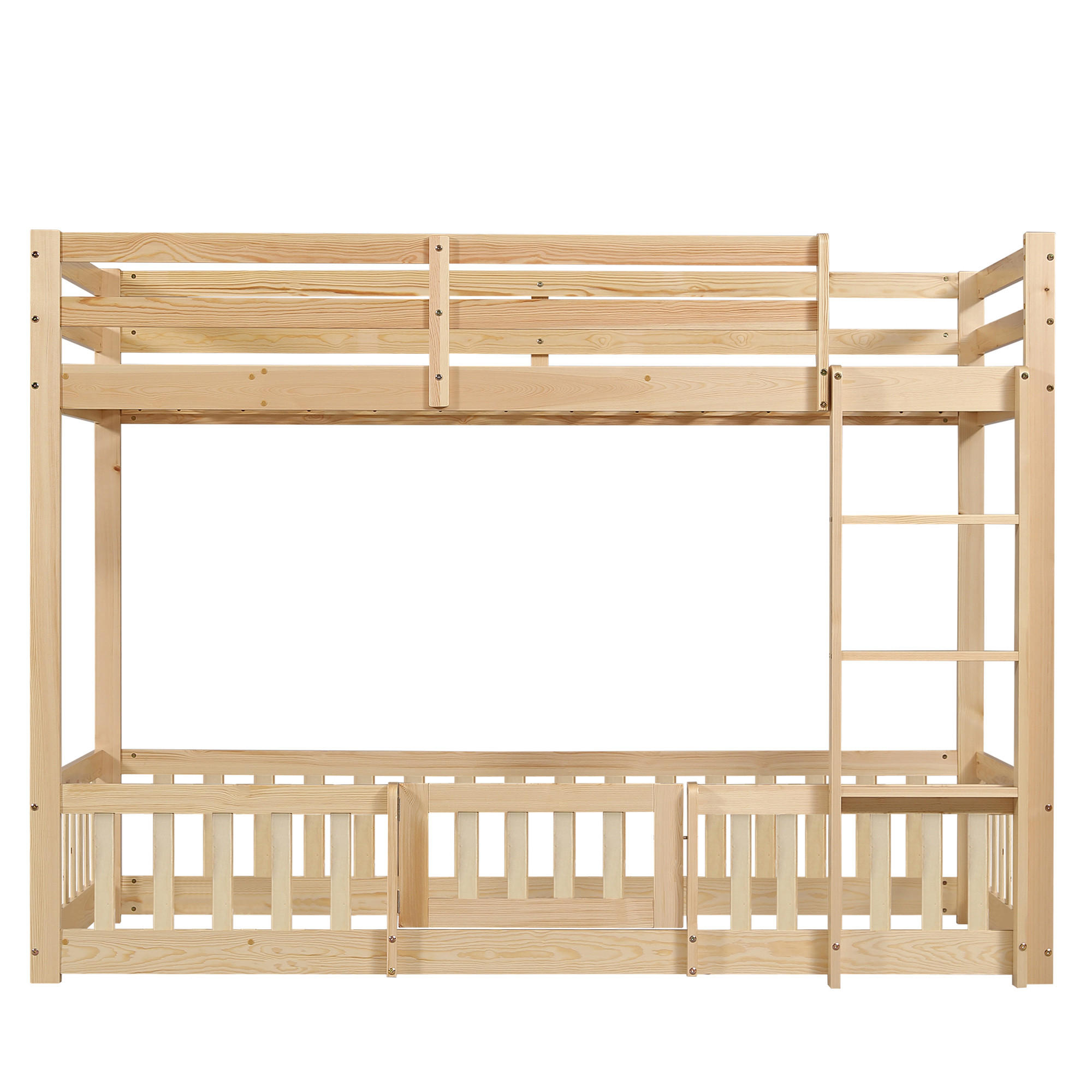 ETAGENBETT Kiefer LVL 90/200 cm Natur - Ahornfarben, Holz - Raumix