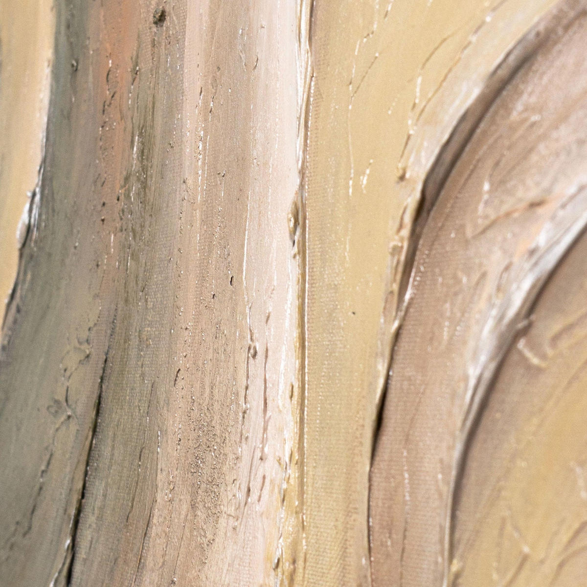 GEMÄLDE Sanfte Strömung Schattenfugenrahmen Beige 120x80 cm - Beige, Holz (120/80cm) - YS-art gallery
